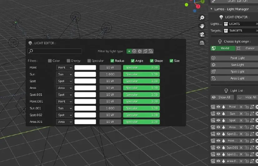 Blender灯光管理器 - lumos v3.0.2