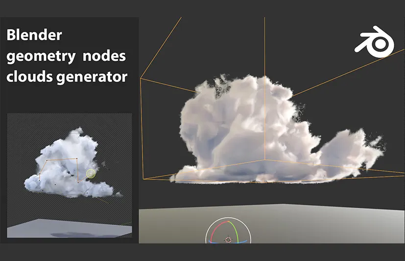 Blender几何节点 云 - Blender geo nodes Clouds