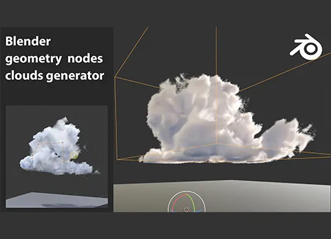 Blender几何节点 云 - Blender geo nodes Clouds