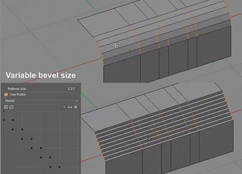 Blender增强再倒角建模工具循环边插件 - ReBevel v2.7