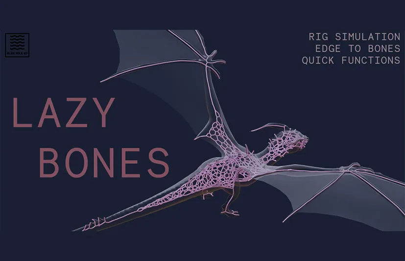 Blender懒人骨骼插件 - Lazy Bones v1.0
