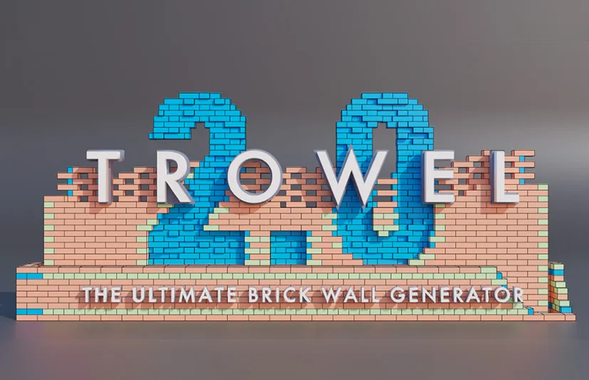 Blender终极砖墙生成器 - Trowel The Ultimate Brick Wall Generator