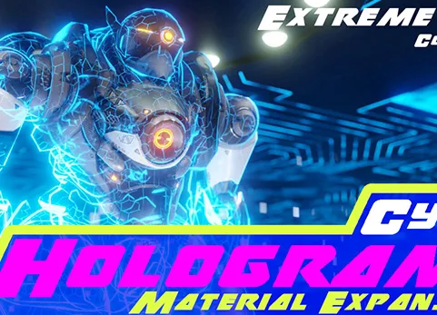 赛博朋克全息投影材质 - Cyber Holograms