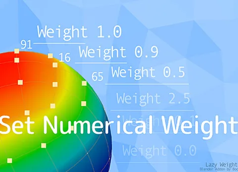 Blender权重控制插件 Lazy Weight Tool V1.9.8