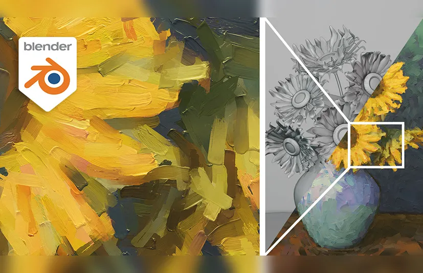 Blender模型转油画插件 - Live Paint Filter V2.1
