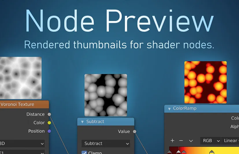 blender节点缩略图预览插件 - Node Preview v1.21