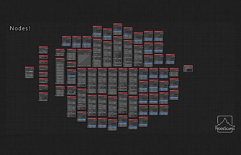 Blender节点自然地形生成插件 - Nodescapes v0.8