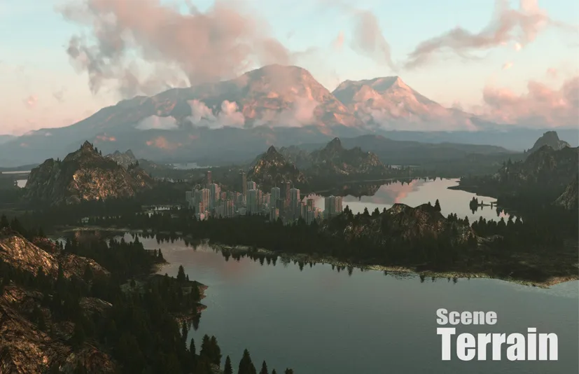 Blender大型场景地形插件 - SceneTerrain v1.0