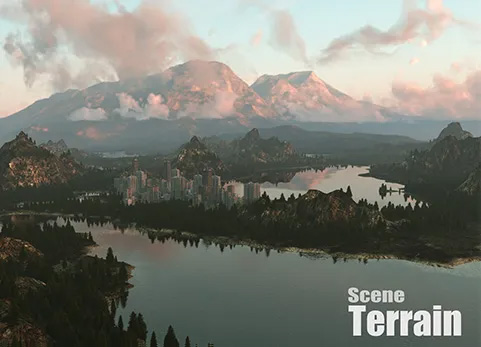 Blender大型场景地形插件 - SceneTerrain v1.0