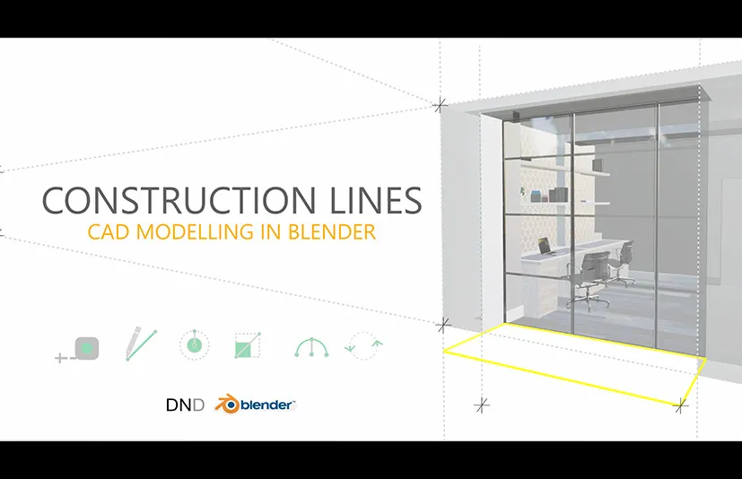 Blender仿CAD建模插件 Construction Lines v0.9.694