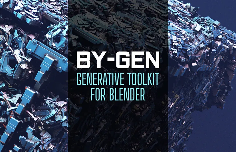 Blender参数程序化抽象模型生成器插件 By-Gen v9.2