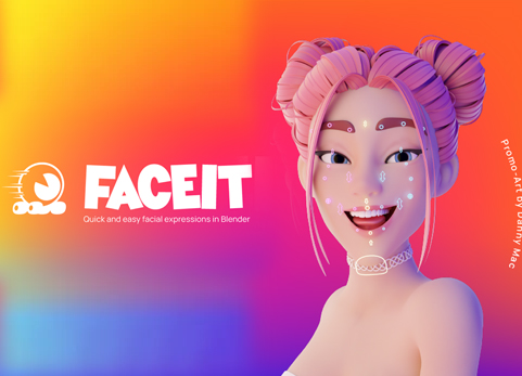 Blender面部绑定手机动作捕捉插件 Faceit v2.3.51