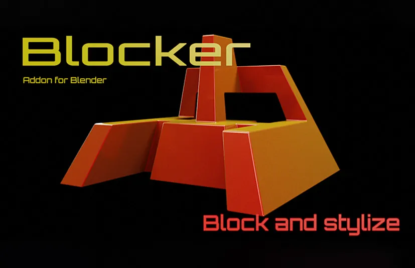 Blender模型约束控制插件 - Blocker v1.7