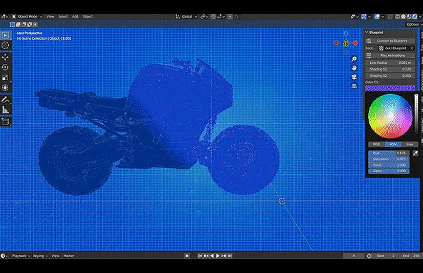 Blender蓝图生成器 - Blueprint V2 v1.0.0