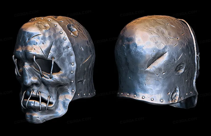 金属凹陷破损笔刷-Metal Surfaces - Damages Brushes for Zbrush Part 2  - Andrey F - Artstation