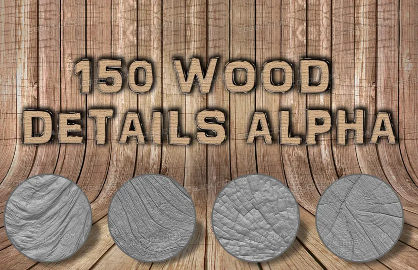 150个木纹-Wood Alpha