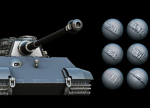 金属焊接笔刷 - Cutted metal and Welding Brushes for Zbrush