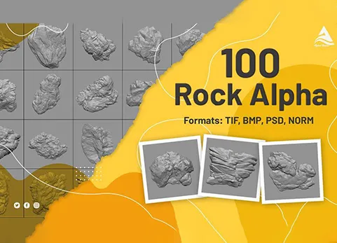 岩石笔刷 - Rock Alpha