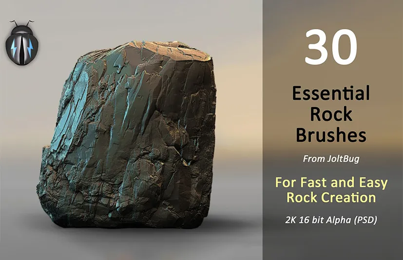 岩石笔刷 - Essential Rock Brushes Vol1