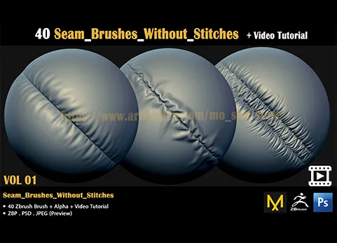 布料笔刷 - Cloth_Brushes + Video Tutorial