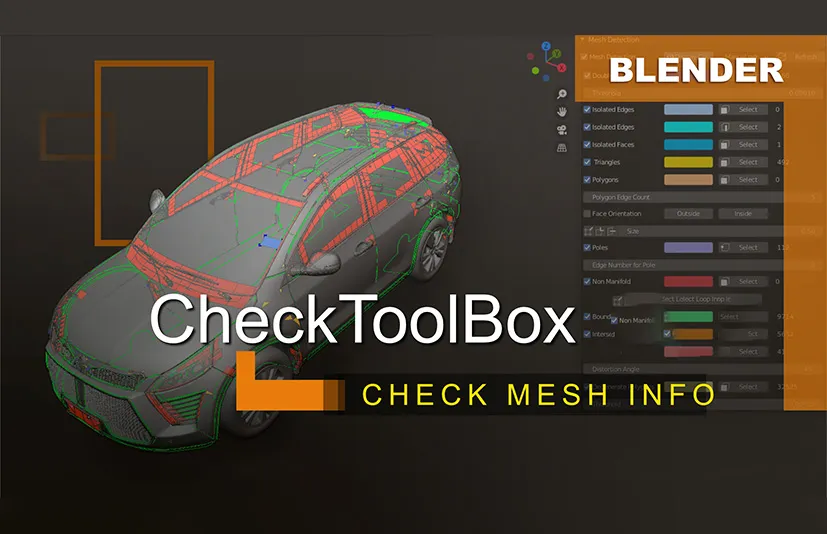 Blender模型检测插件 - CheckToolBox v1.5