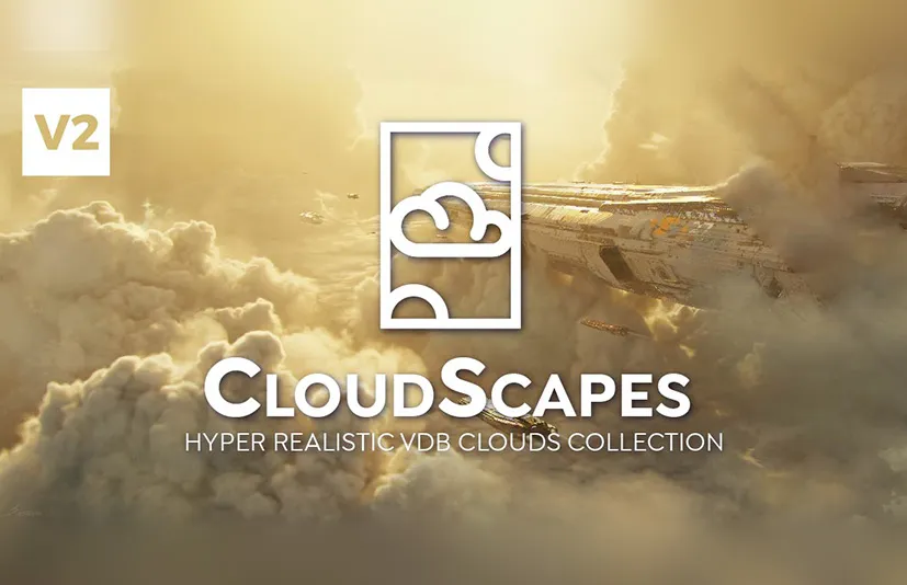 Blender超逼真的 Vdb体积云资产包 - Cloudscapes V2