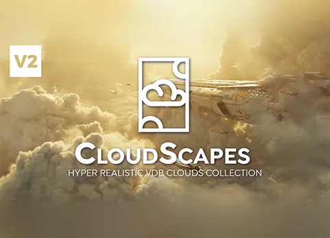 Blender超逼真的 Vdb体积云资产包 - Cloudscapes V2