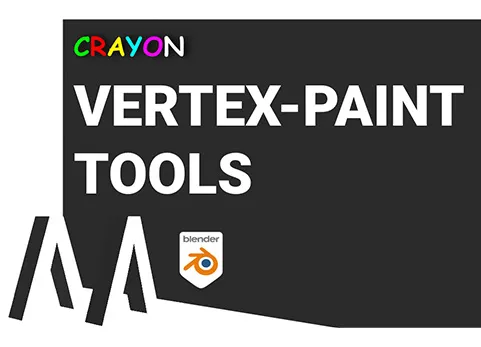 Blender顶点贴图绘制插件 - Crayon Vertex Paint v2.0.6