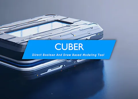 Blender硬表面布尔绘图建模插件 Cuber v2.89