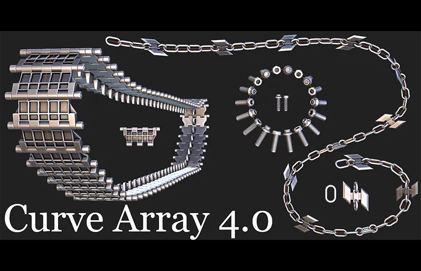 Blender魔力曲线路径阵列工具 - Curvearray + Magiccurve v4.0.2