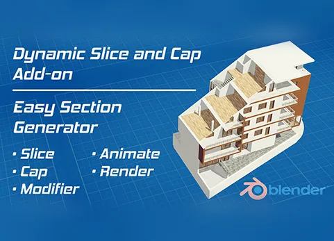 Blender模型动态切割插件 - Dynamic Slice And Cap v1.2