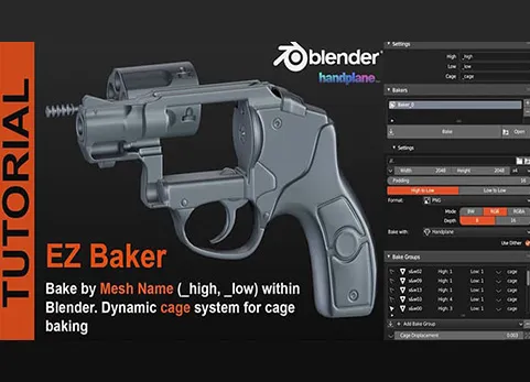 Blender多功能烘焙插件 - EZ Baker v1.0.3
