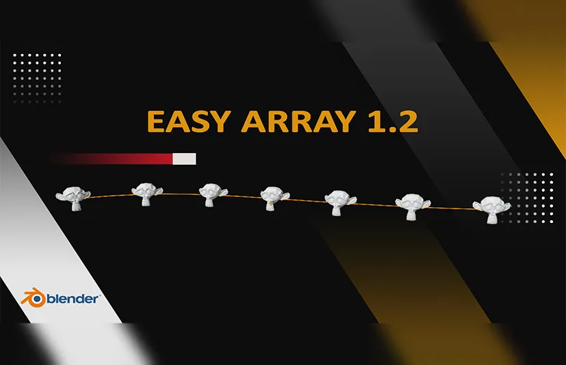 Blender快速阵列分布插件 - Easy Array v1.1.0