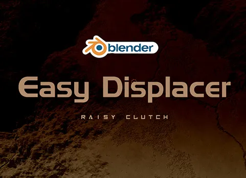 Blender一键置换贴图修改器节点地形插件 - Easy Displacer Addon v1.0