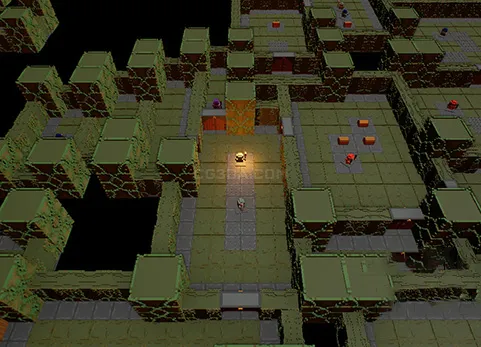 体素地牢模块化包-Voxel Dungeon Modular Pack With 10 Styles and many small props