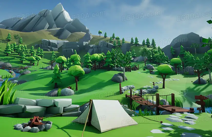 风格化场景合集-Lowpoly Style Ultra Pack