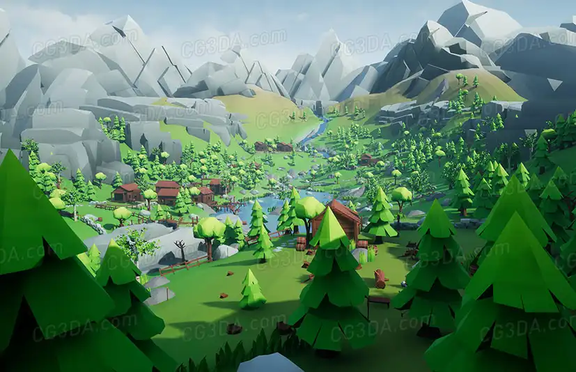 风格化场景合集-Lowpoly Style Ultra Pack