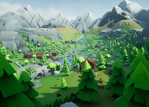 风格化场景合集-Lowpoly Style Ultra Pack