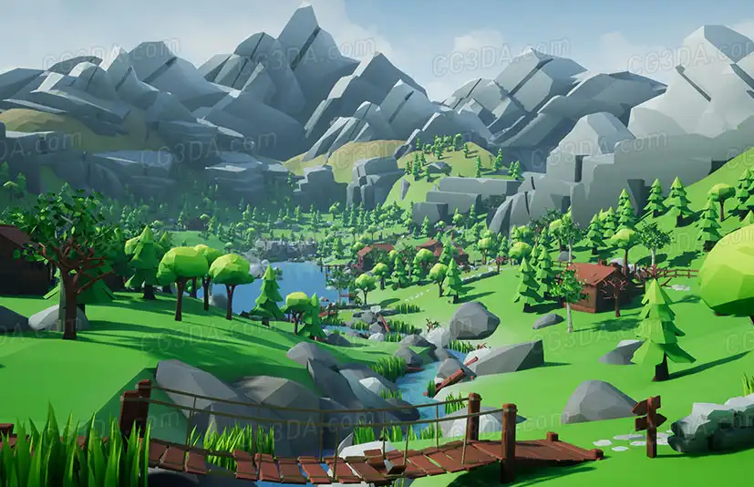 风格化场景合集-Lowpoly Style Ultra Pack