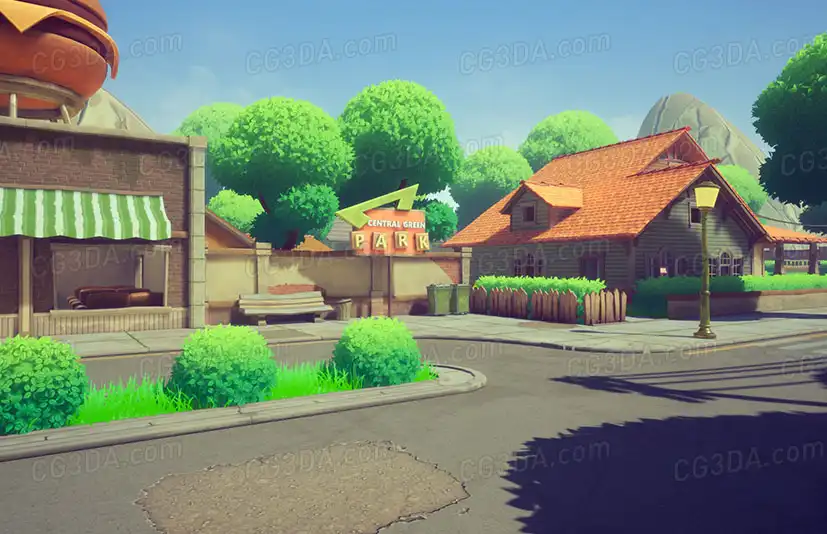 卡通城镇-Stylized Houses
