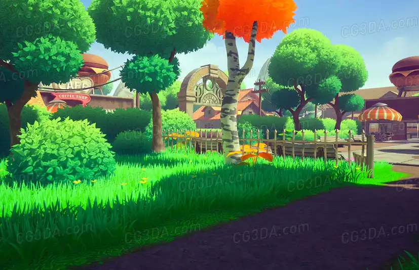 卡通城镇-Stylized Houses
