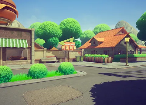 卡通城镇-Stylized Houses