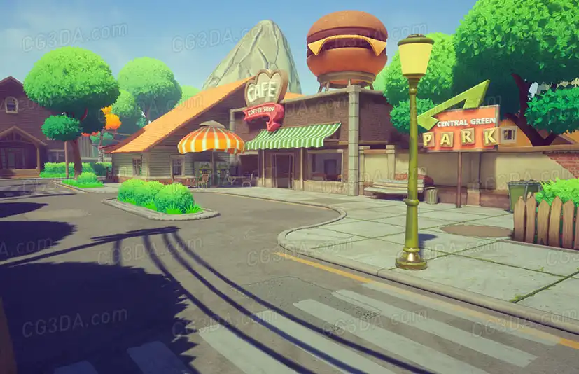 卡通城镇-Stylized Houses
