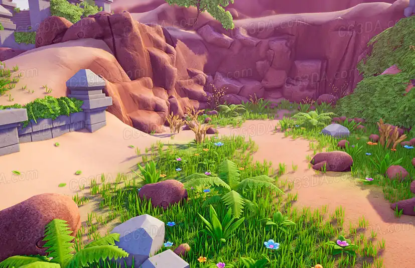 沙漠绿洲-Stylized Desert
