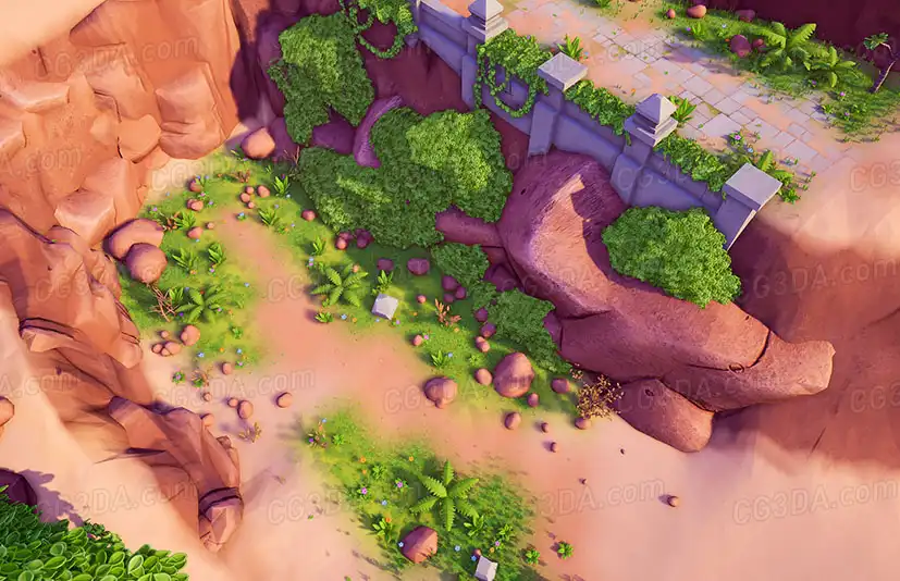 沙漠绿洲-Stylized Desert