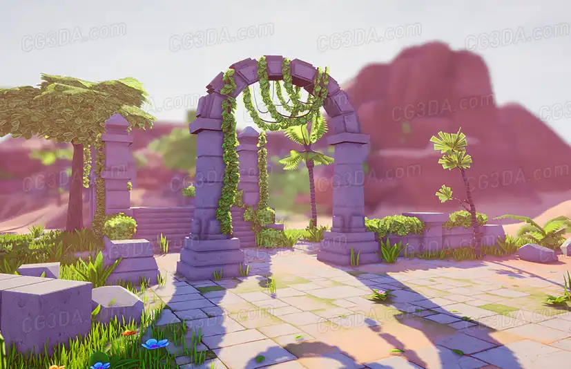 沙漠绿洲-Stylized Desert