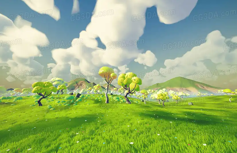 户外村落-Stylized Colorful Village Pack