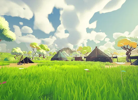 户外村落-Stylized Colorful Village Pack