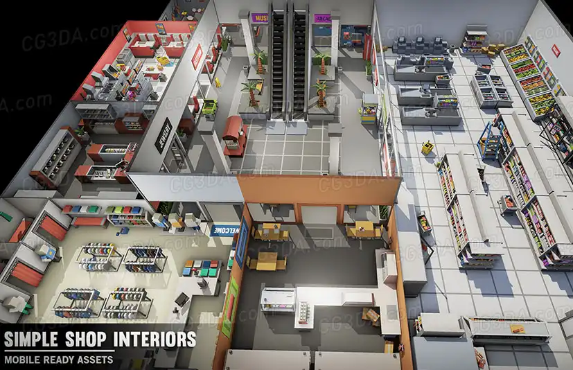 超市/便利店-Simple Shop Interiors