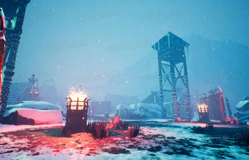 维京遗址-Sharur's Stylized Viking Ruins
